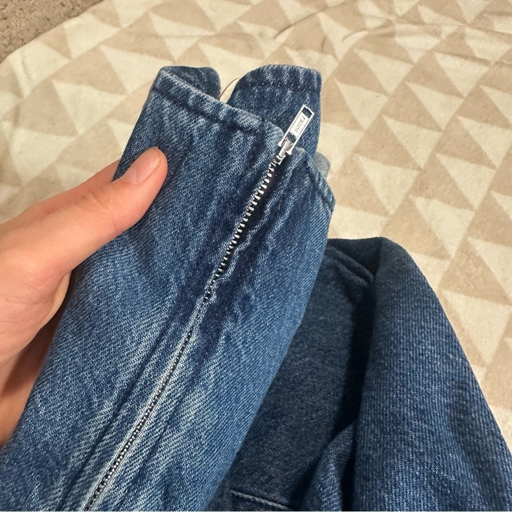 Madewell camby wash Denim Scoopneck Midi Dress - Picture 6 of 7